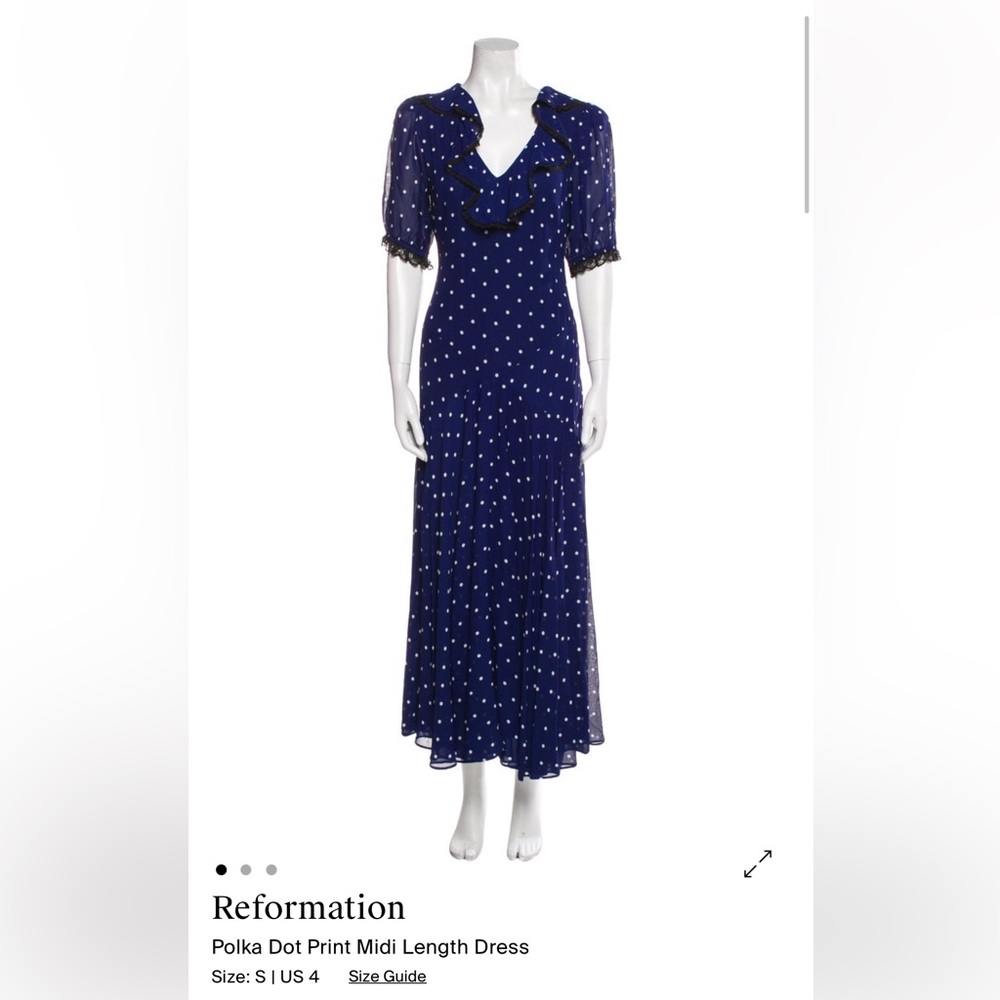 Reformation Blue Maxi Dress